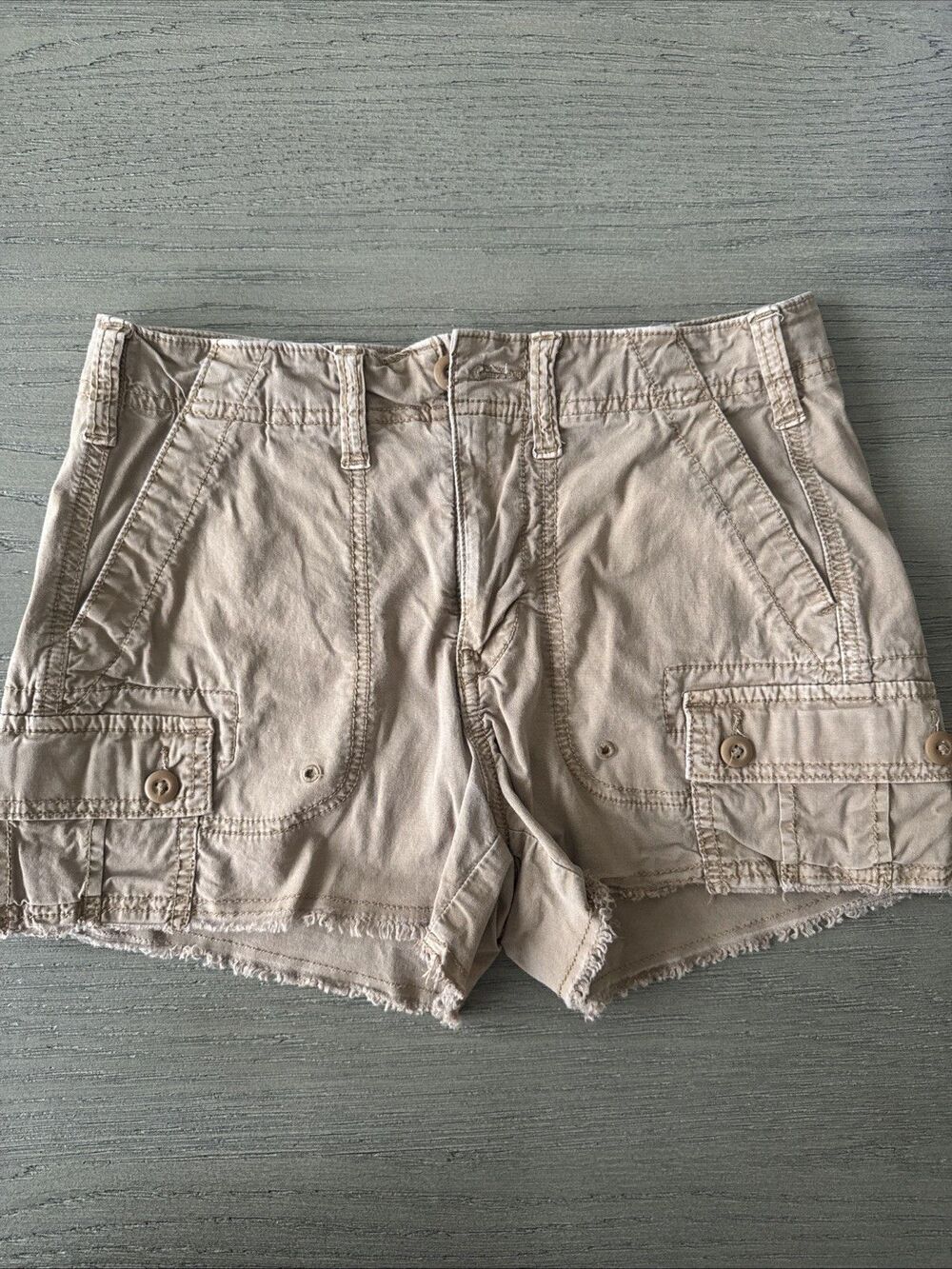 American Eagle 90s boyfriend short 00 cargo poplin cotton stretch pockets